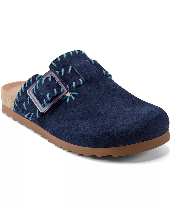 Женские сабо Gena Stitched Flat Clogs Earth, синий