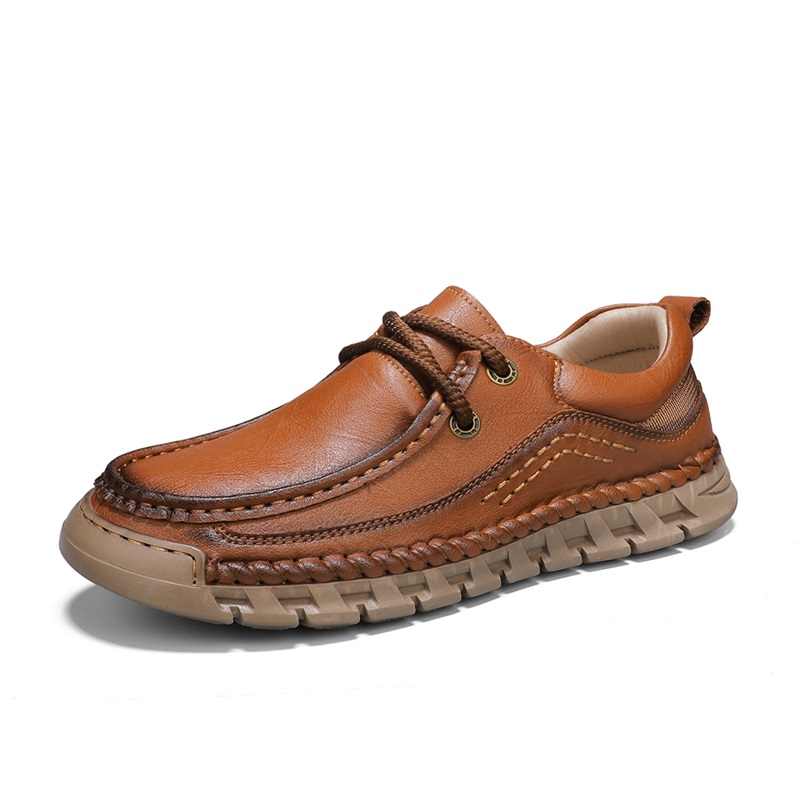 

BOLE Мужские повседневные туфли мужские низкие красные коричневые, цвет Red Brown