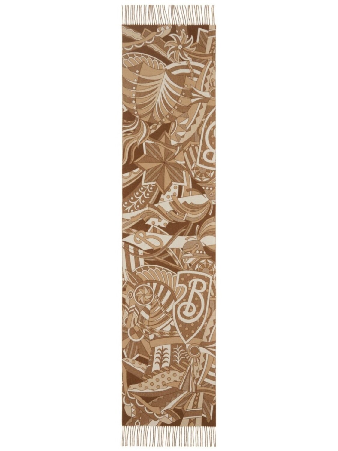 

Шарф Carousel EKD Burberry, коричневый