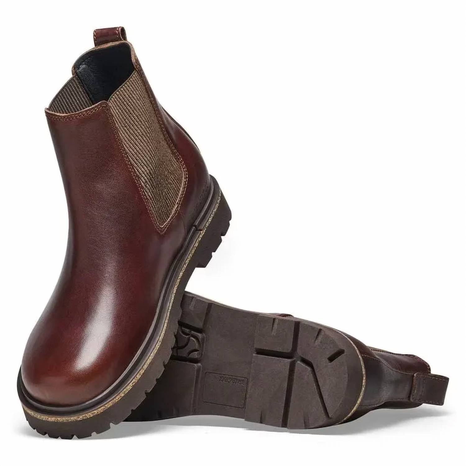 Женские ботинки челси Birkenstock Highwood из гладкой кожи, шоколадный — фото 3