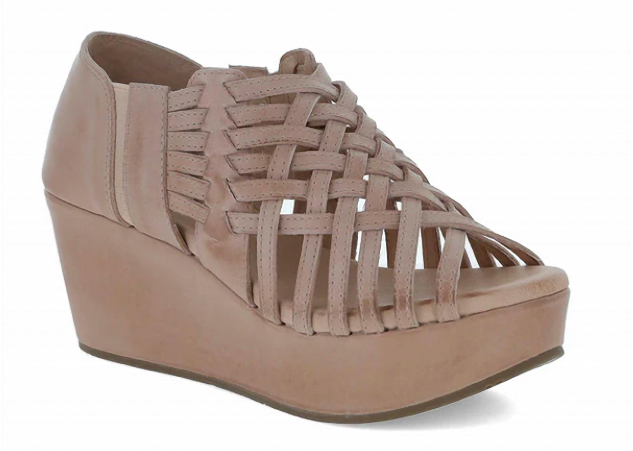 Women Wiz Sandals In Nude Leather CHOCOLAT BLU, Nude Leather