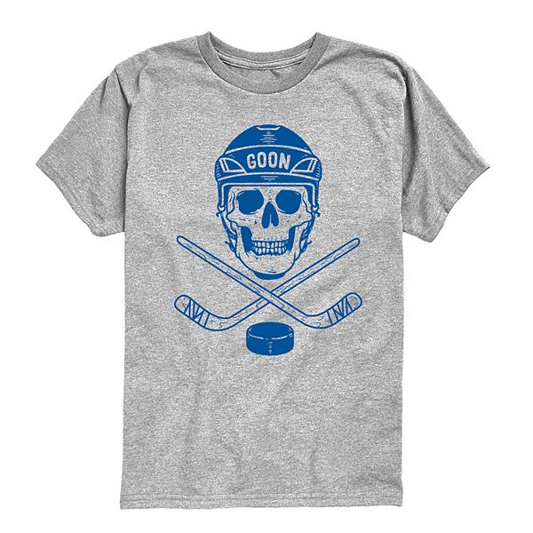 

Футболка с принтом Boys 8-20 hockey skeleton Licensed Character, Athletic Heather