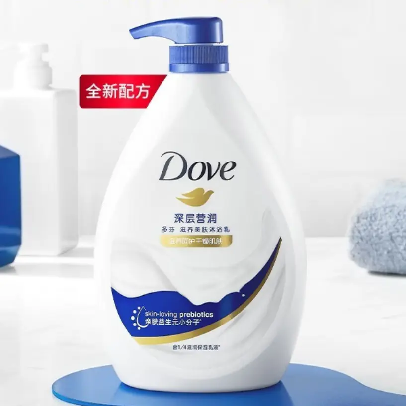 Увлажняющий гель для душа Nourishing Skin Beauty с глубоким очищением и ароматом Potpourri, 1 кг/1 кг*2 Dove, shea butter shower gel — фото 3