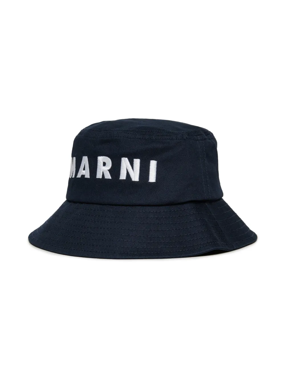 

Панама с вышитым логотипом Marni Kids, синий