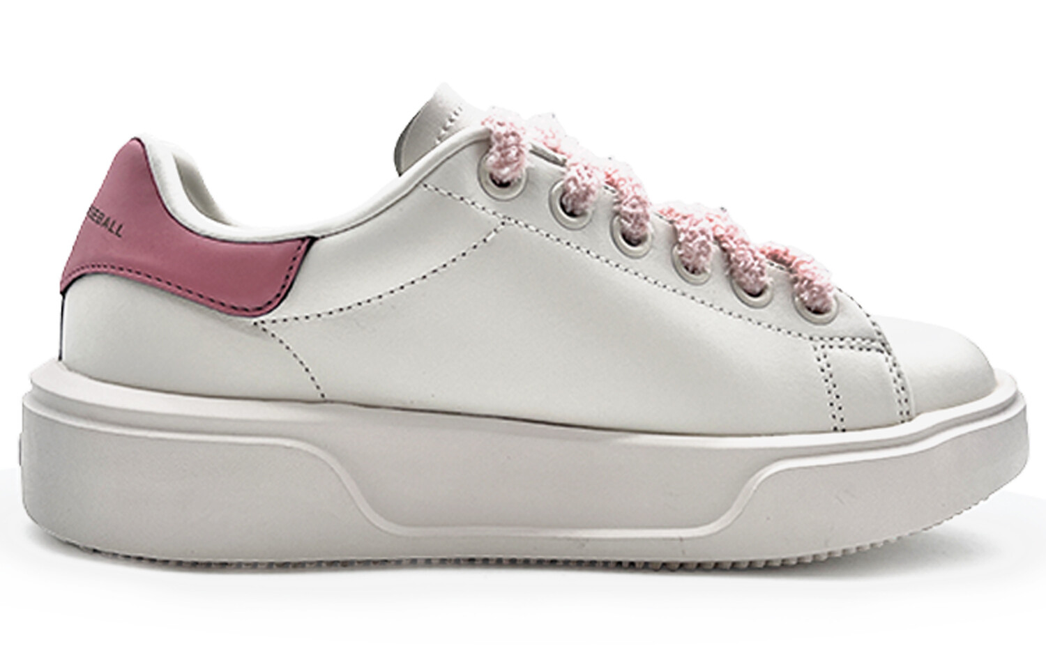 Кроссовки MLB Chunky Classic Skateboarding Shoes Unisex Low-top White/pink, белый — фото 2