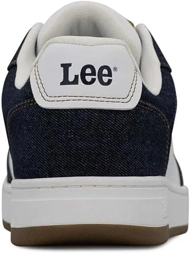 Кроссовки Lee Mens Roland, White Navy Denim — фото 3
