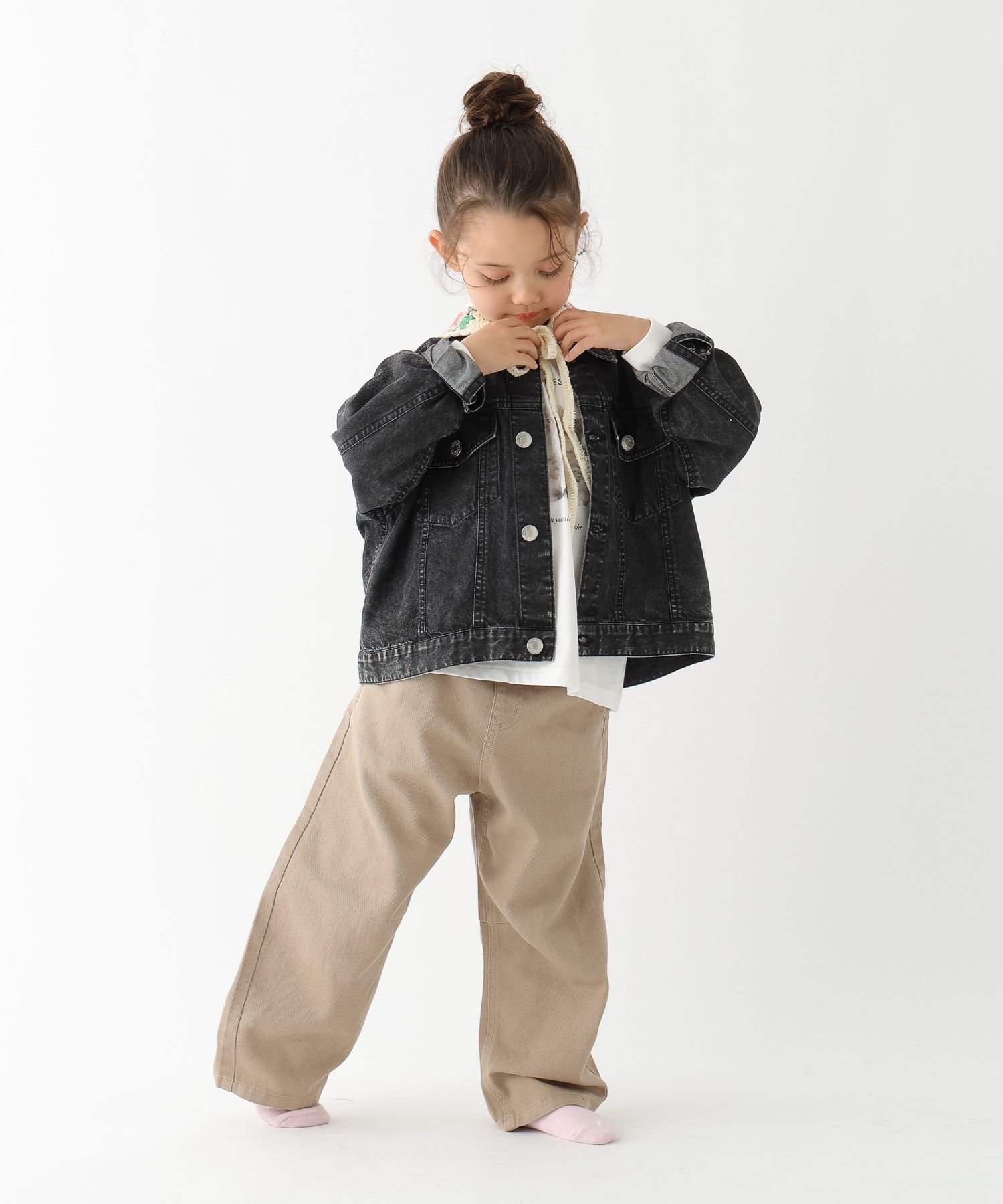 Разноцветные брюки-бочонки / 100-120 см / 629893 Global Work, Twill Beige 52