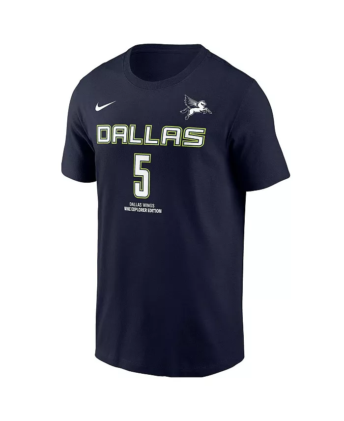 Мужская футболка "Paige Bueckers Navy Dallas Wings 2025 WNBA Draft Explorer Edition" с именем и номером Nike — фото 2