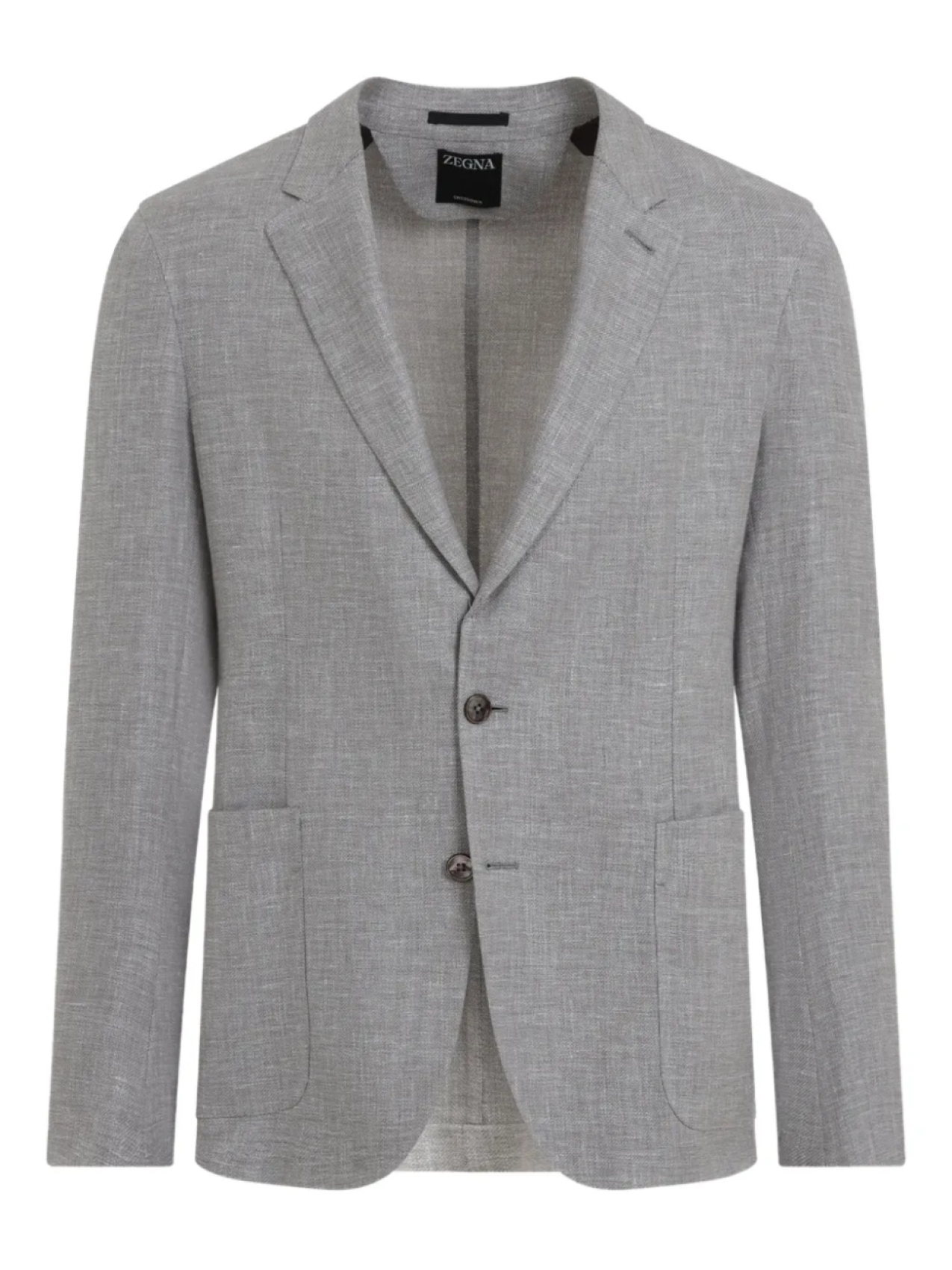 

Льняной блейзер Zegna, серый