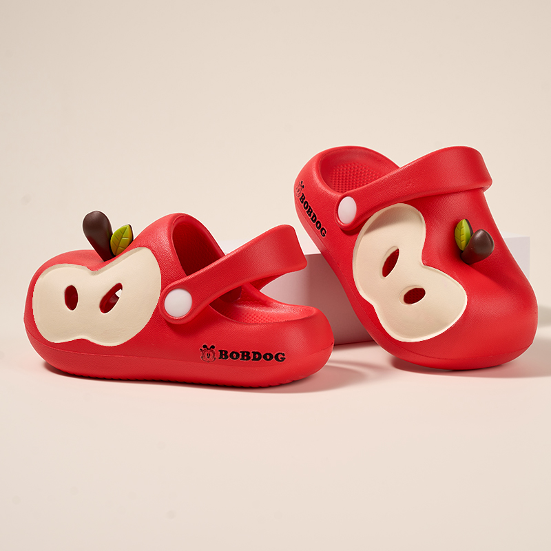 Детские легкие амортизирующие сабо из ЭВА, увеличивающие рост, противоскользящие и противоударные BOBDOG, черный — фото 3