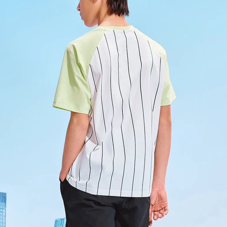 Детская футболка с круглым вырезом PUMA, White Green Tone 00314 — фото 4