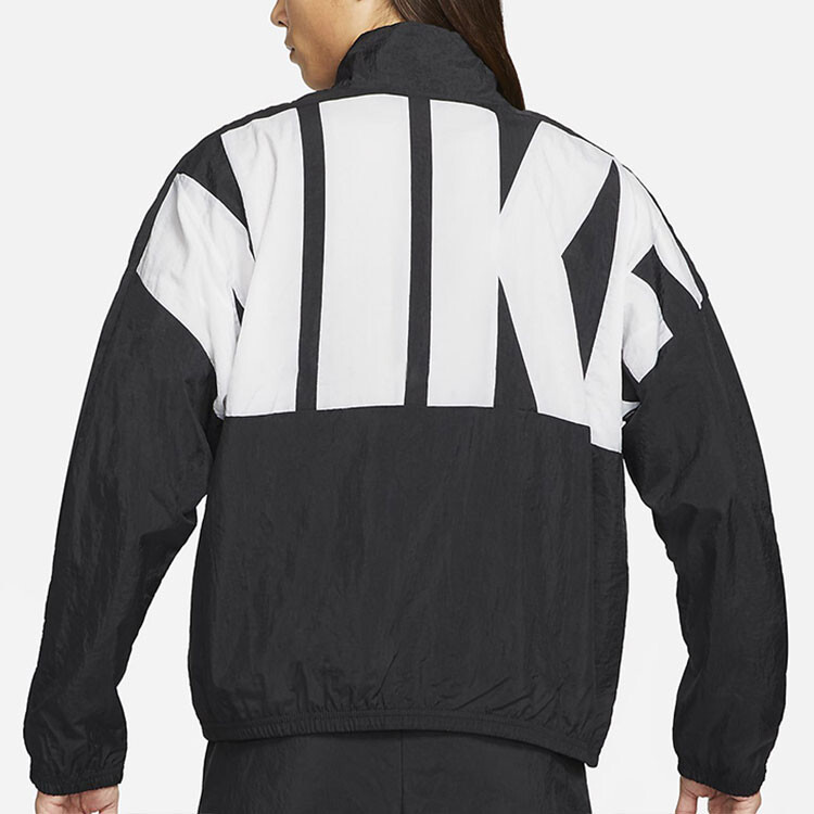 Куртка мужская Nike спортивная с принтом на спине, черный — фото 3
