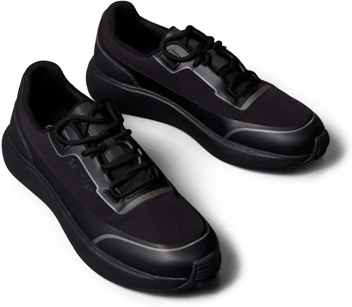 Мужские низкие кроссовки Calvin Klein City Runner Laceup Tech Mix Hm0Hm02045, черные (Black/Coal/Gunmetal), размер 44.5 EU — фото 3