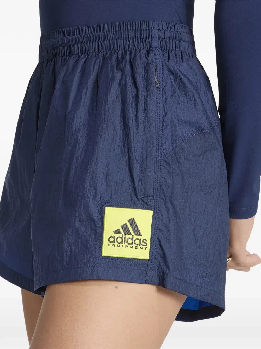 Шорты adidas Equipment с логотипом-нашивкой, синий — фото 4