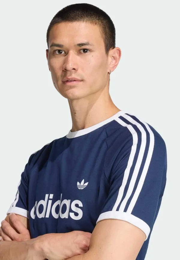 Футболка с принтом «рингер» Adidas Originals, Night Indigo — фото 3