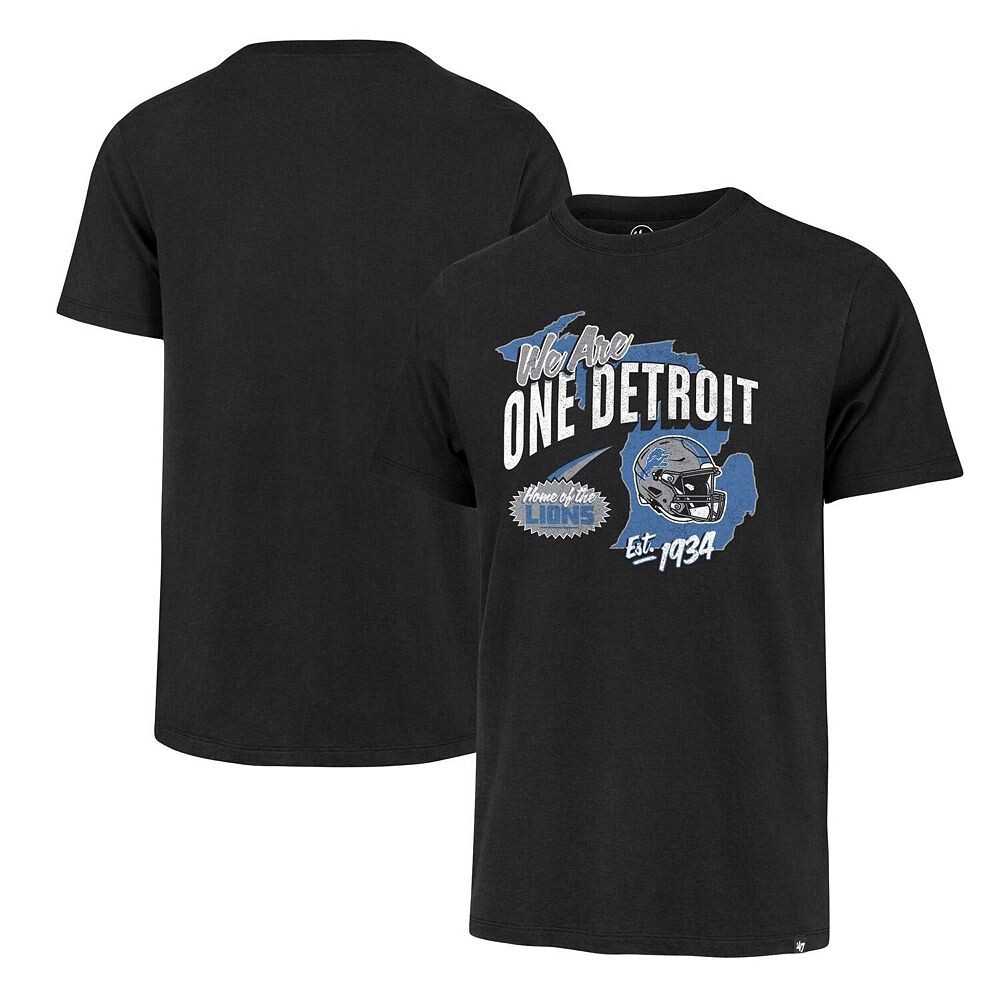 

Мужская черная футболка '47 Detroit Lions Regional Franklin, цвет Lns Black
