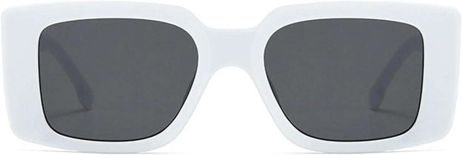 

Солнцезащитные очки Willochra с массивной квадратной оправой для женщин и мужчин, модные ретро-очки в квадратной оправе, зеленые солнцезащитные очки, массивные прямоугольные очки, White