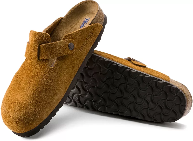 Мужские сабо Birkenstock Boston с мягкой стелькой, цвет Mink — фото 3