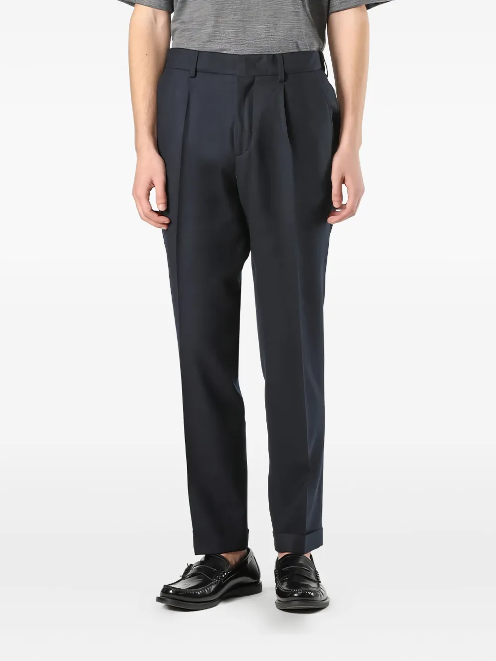 

Брюки со складками спереди Cellar Door, синий