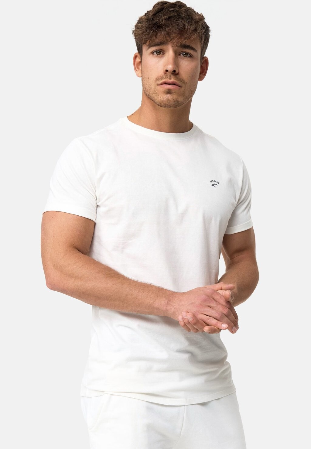 

Футболка базовая KLOGE INDICODE JEANS, цвет offwhite