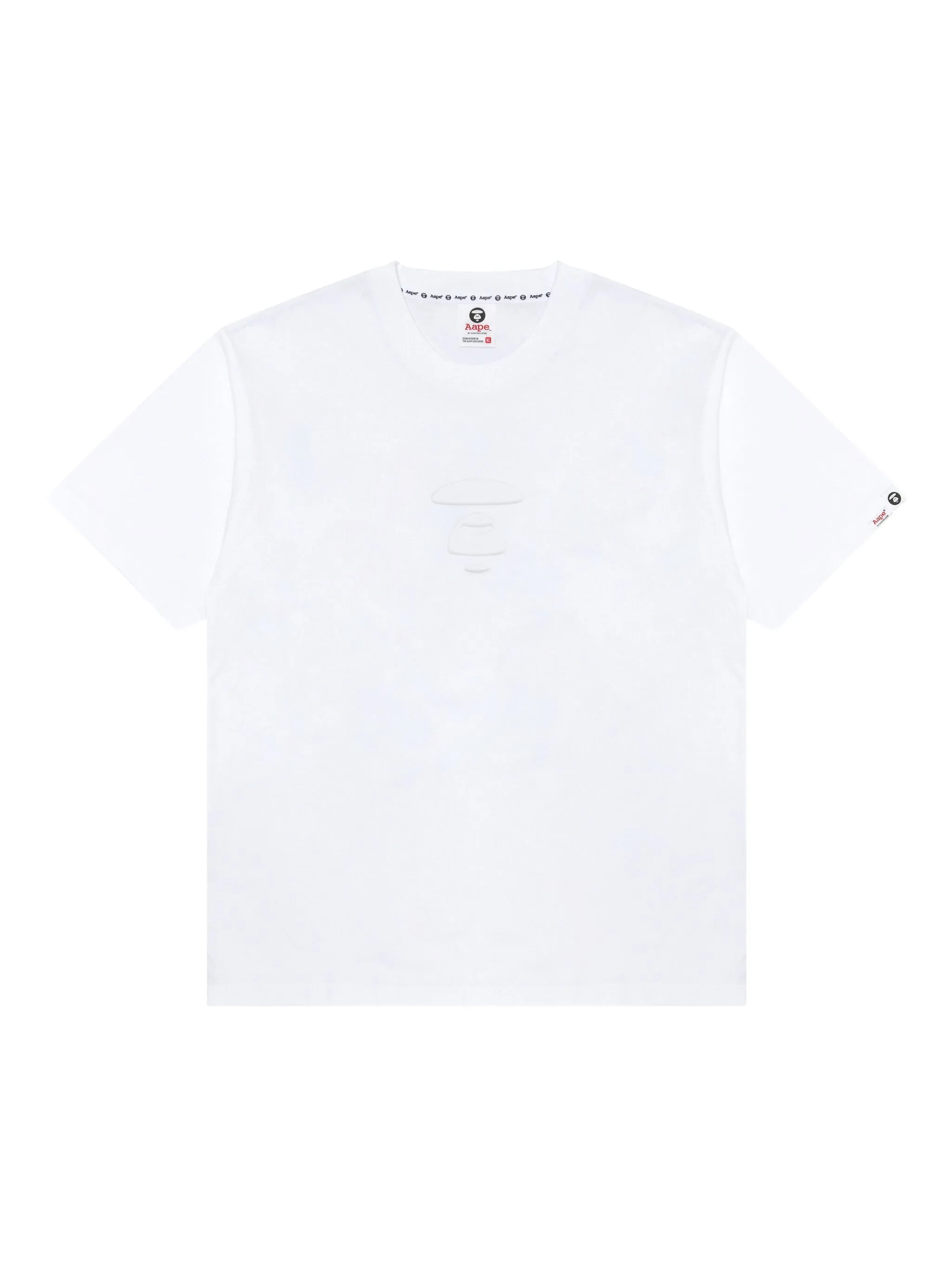 

Футболка с тисненым логотипом Aape By A Bathing Ape, белый