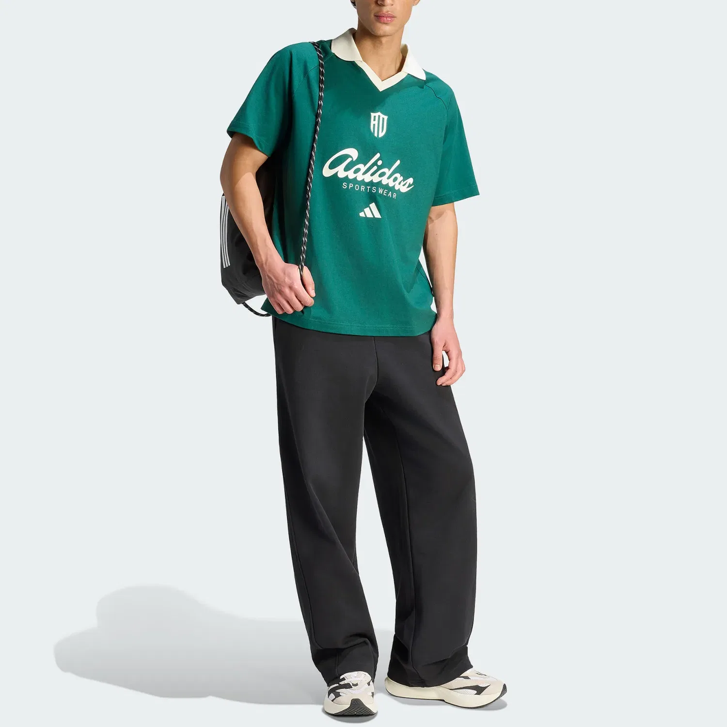 Поло Adidas LUX TIRO SCRIPT для мужчин, лесной зеленый — фото 4