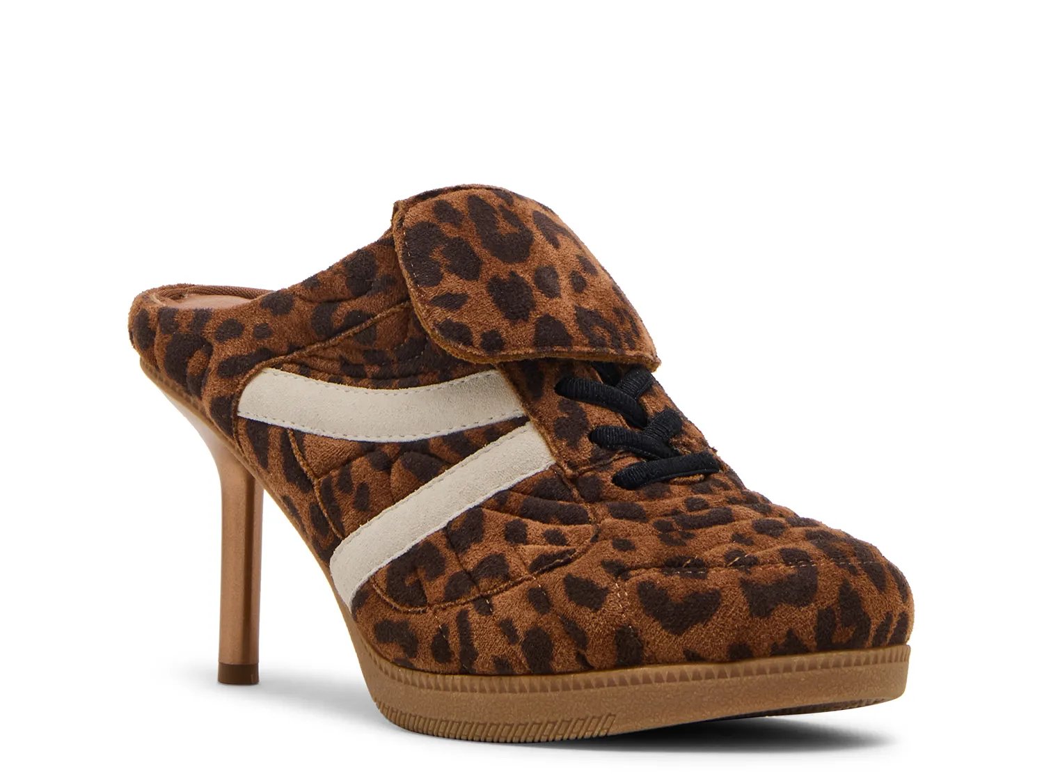 Туфли Steve Madden Kadin Mule, Tan/Black Leopard Print Suede