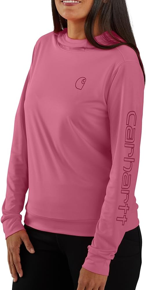 

Carhartt Women's 106236 Women's Force Sun Defender легкая длинная футболка, Woodrose, Коричневый, Carhartt Women's 106236 Women's Force Sun Defender легкая длинная футболка, Woodrose