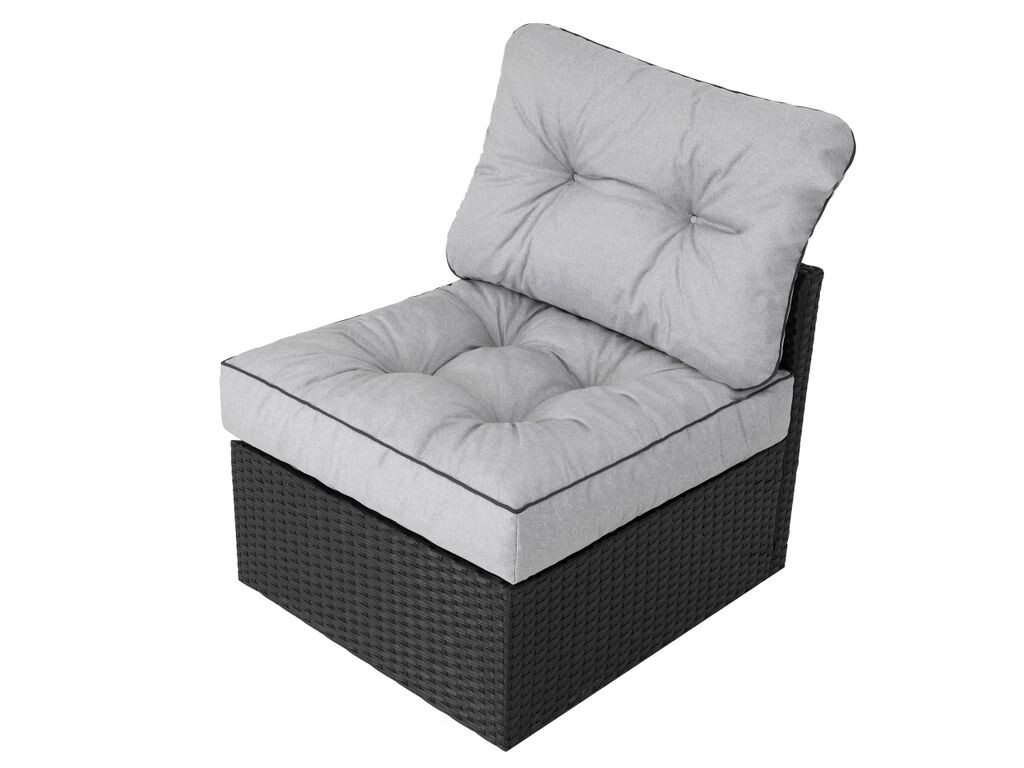 

[T] SC Комфортная подушка для садовой мебели из техно-ротанга, декоративная подушка для сада, состоящая из двух частей, толстый чехол для садовой мебели, подушка для сиденья для использования в помещении и на улице - сиденье 60x60 и спинка 60x40...