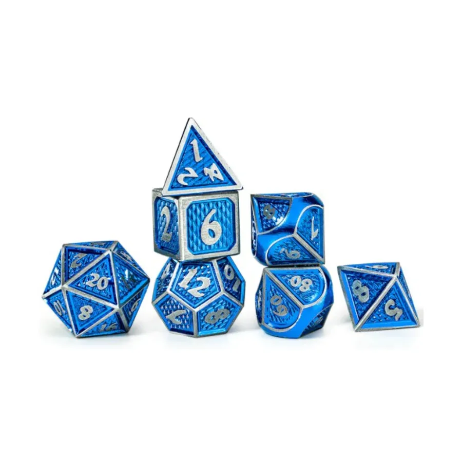 

Набор Behemoth Poly — синий с серебром (7), Dice & Accessories (HYMGHO Dice)