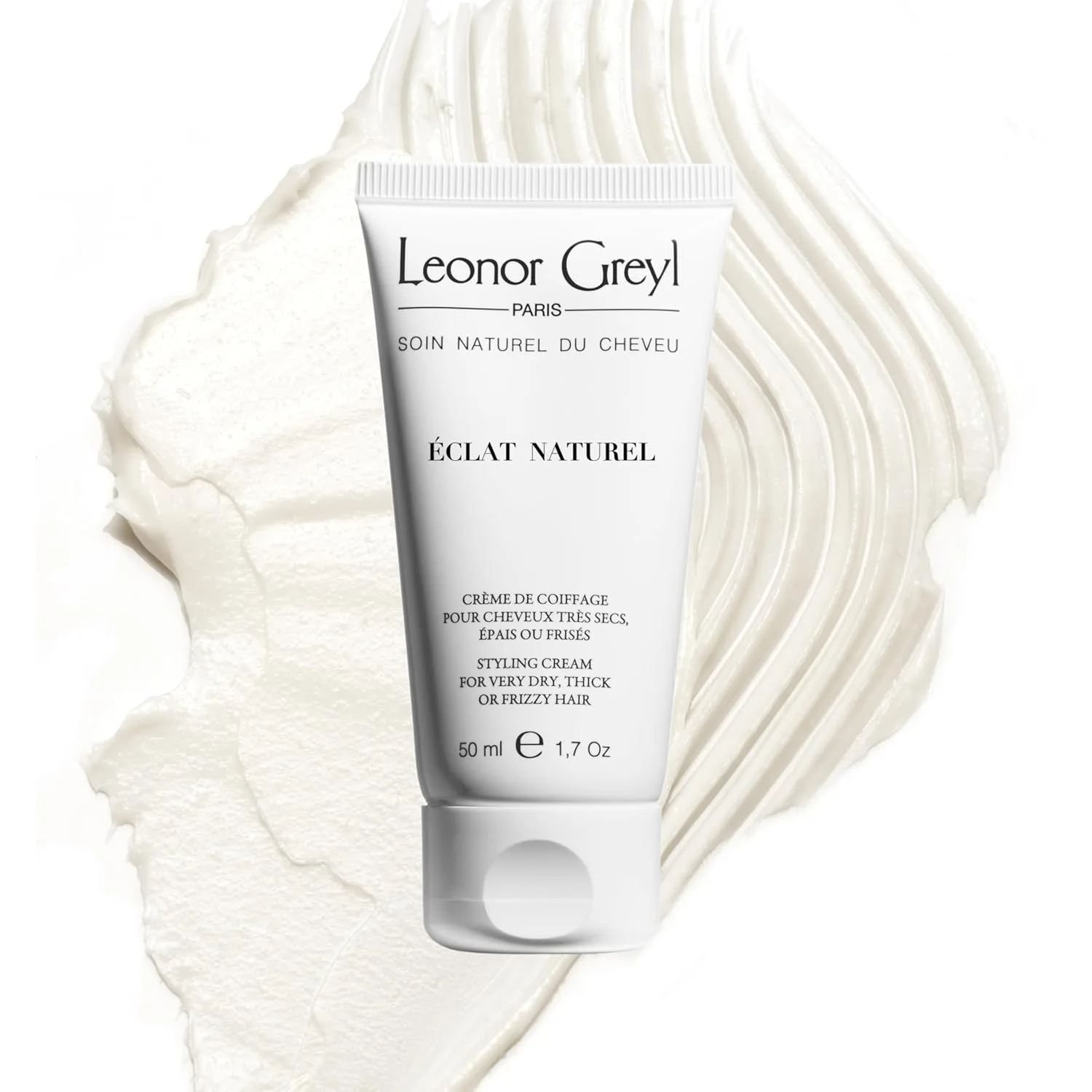 Leonor Greyl Styling Cream, 6-в-1 стайлер для волос Eclat Naturel: увлажняет, разглаживает завитки, укладывает, придает блеск, 96% натуральных ингредиентов (50 мл)