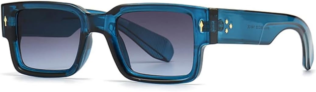 

Солнцезащитные очки с защитой UV400 | Градиентные линзы Punk Rivets | Для женщин и мужчин | Для занятий спортом на открытом воздухе и вождения DSVIGF, Blue Gray Gradient