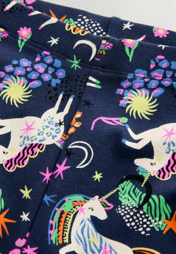 Брюки-легинсы укороченные Next, navy blue unicorn, темно-синий единорог — фото 2