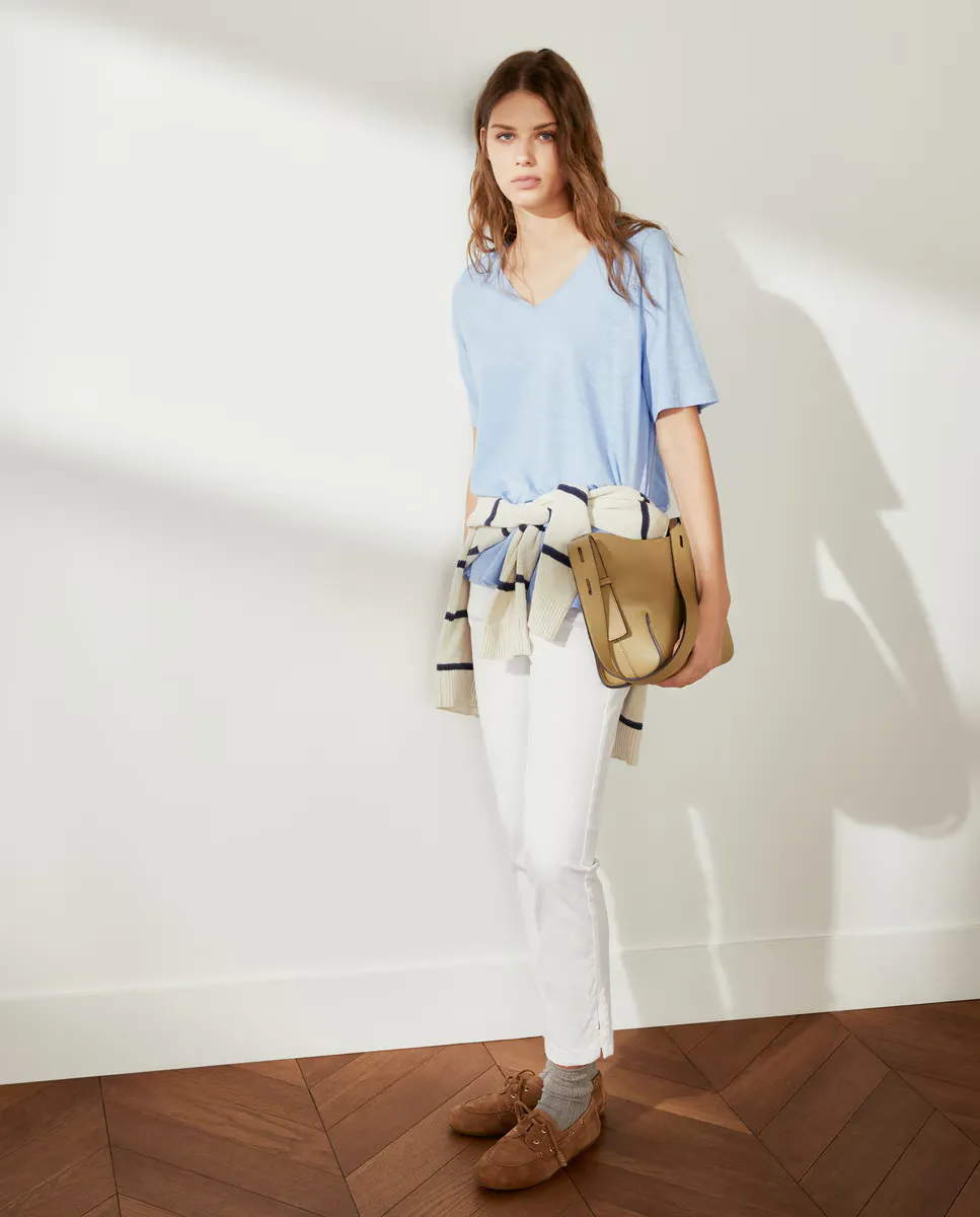 

Футболка женская с коротким рукавом Southern Cotton, индиго