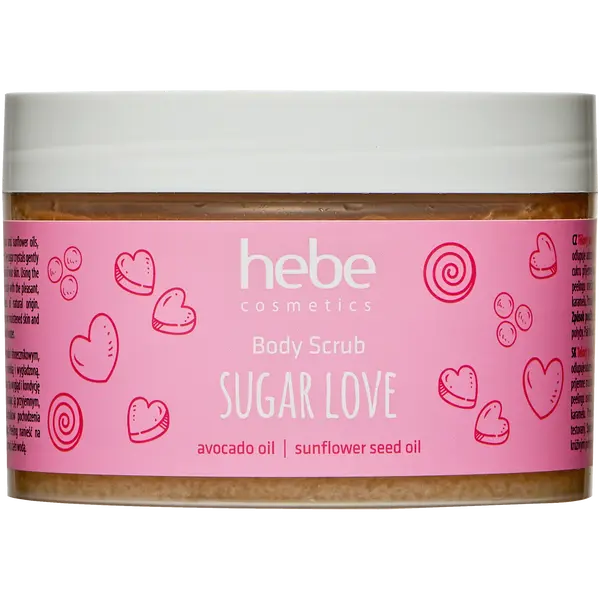 

Сахарный скраб для тела, 300 г Hebe Cosmetics Body scrub sugar love