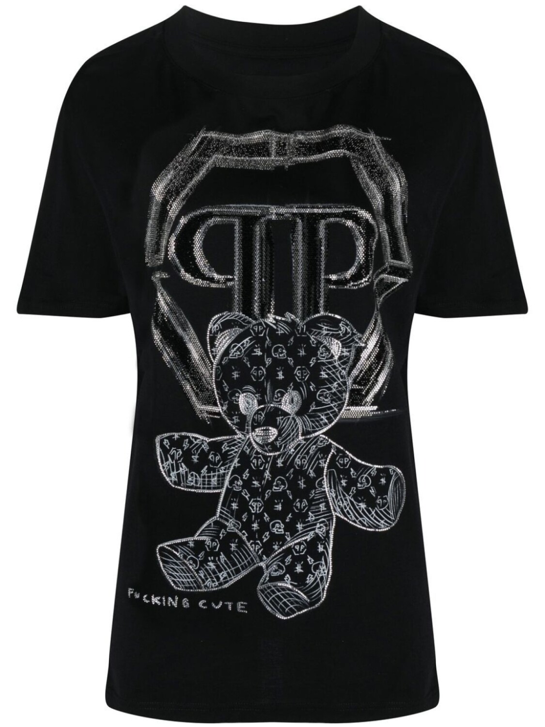 

Philipp Plein футболка с принтом Teddy Bear, черный