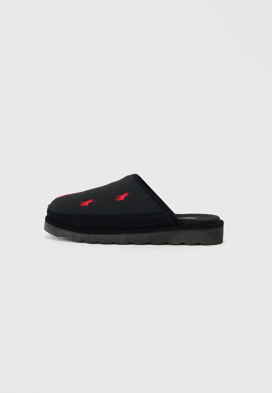 

Тапочки Polo Ralph Lauren READE SCUFF, Black/Red/Black