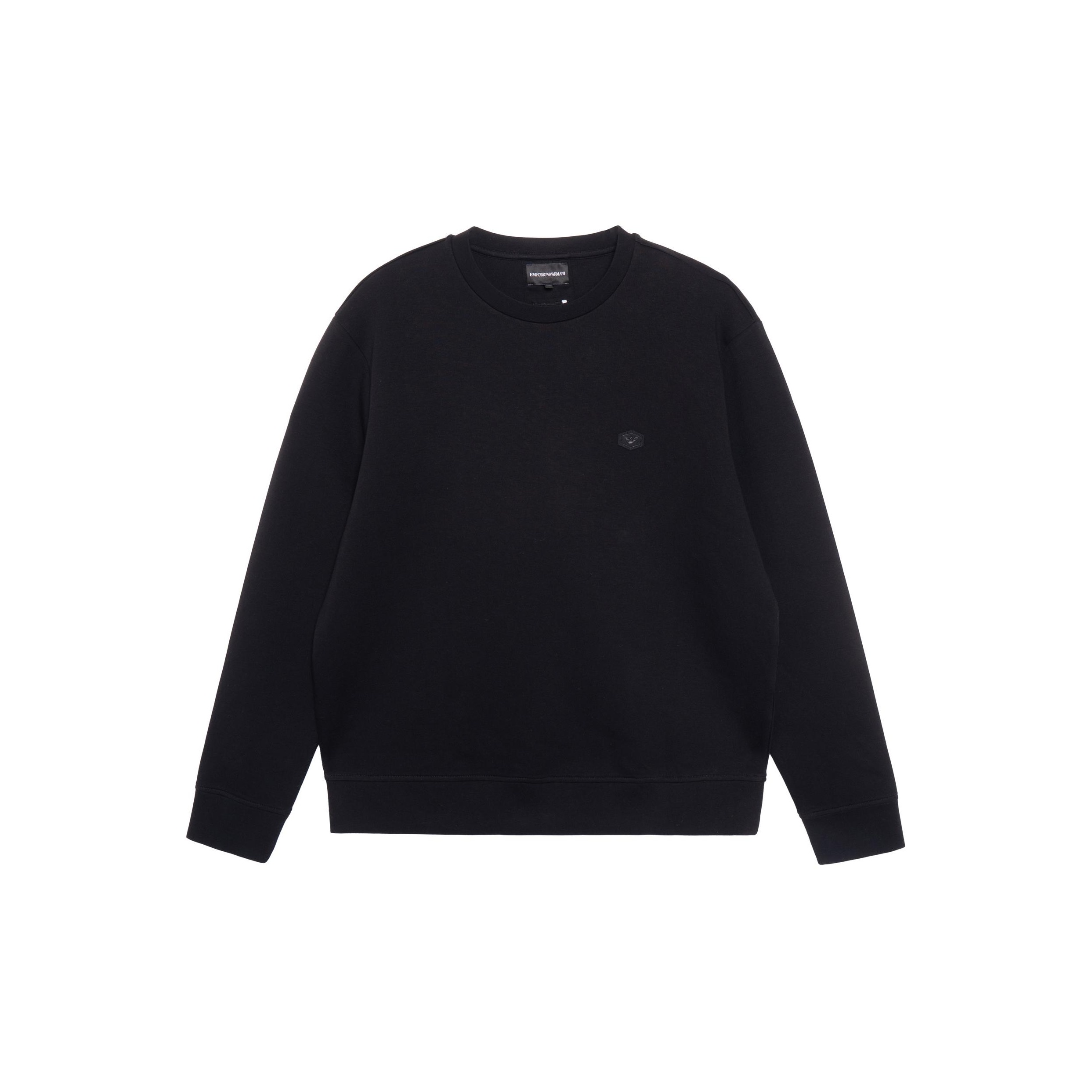

Свитшот с логотипом на груди EMPORIO ARMANI, черный