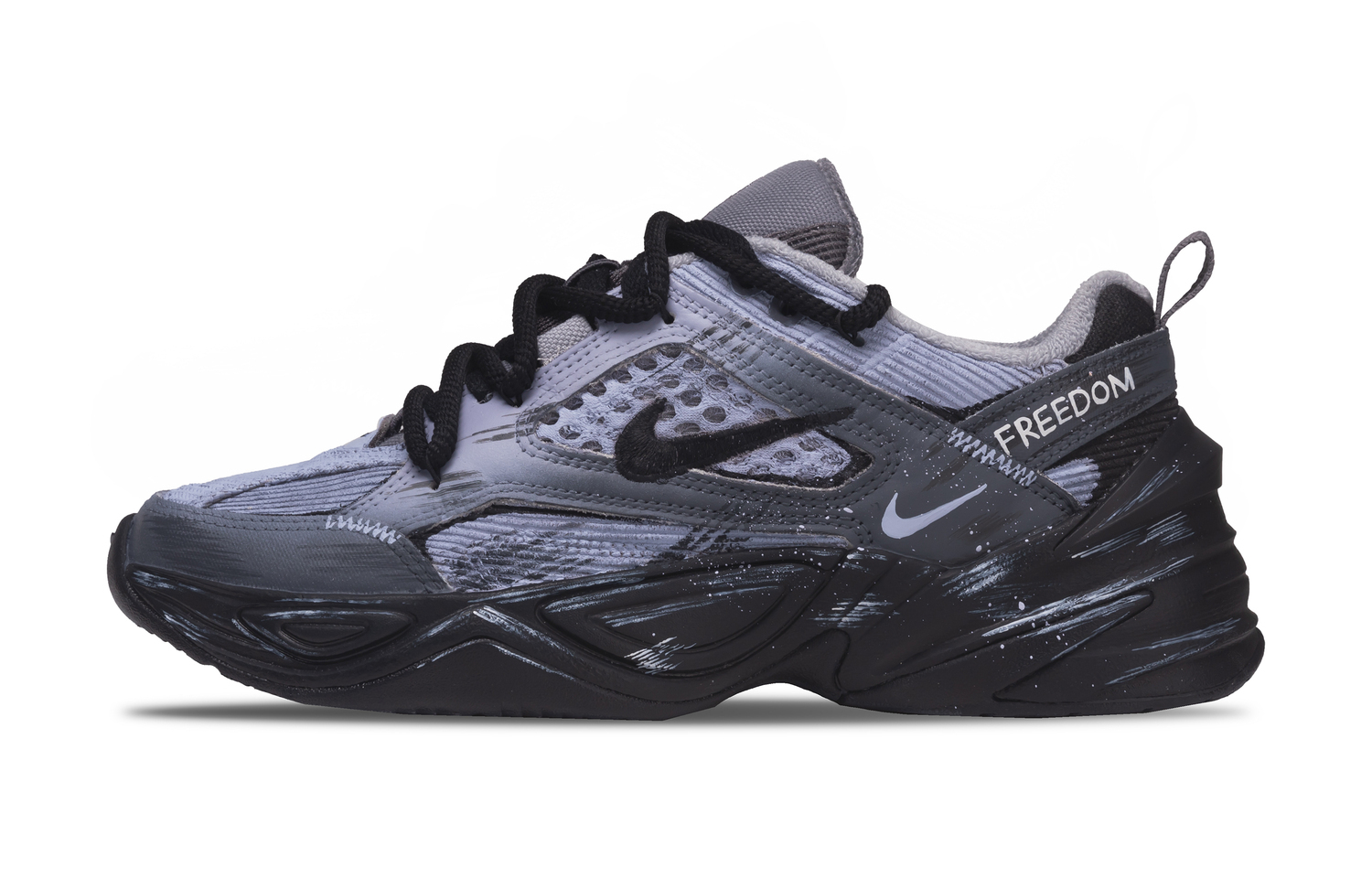 

Nike M2K Tekno Dark Night Escape - износостойкие, дышащие, влагоотводящие низкие массивные кроссовки унисекс