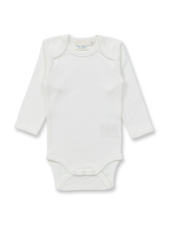 

Sense Organics Детский боди с длинными рукавами из органического хлопка, натуральный белый цвет, модель YVON