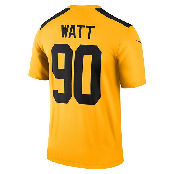 Топ игрока Men's tj watt gold pittsburgh steelers alternate 1933 throwback legend player performance Nike — фото 4