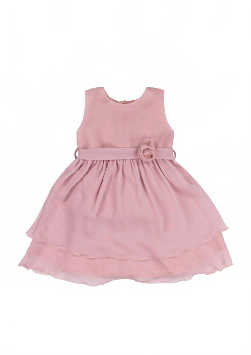 

Платье для девочки из органзы цвета пыльно-розового Emc, розовый