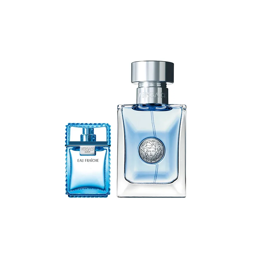 VERSACE Набор классических ароматов Aros EDT 30 мл + 5 мл/30 мл + 5 мл + 1 мл, Versace Pour Homme 50ml + Eau Fraiche 5ml