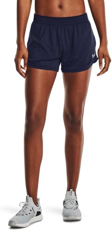 

Under Armour мужские трикотажные шорты, Midnight Navy/White
