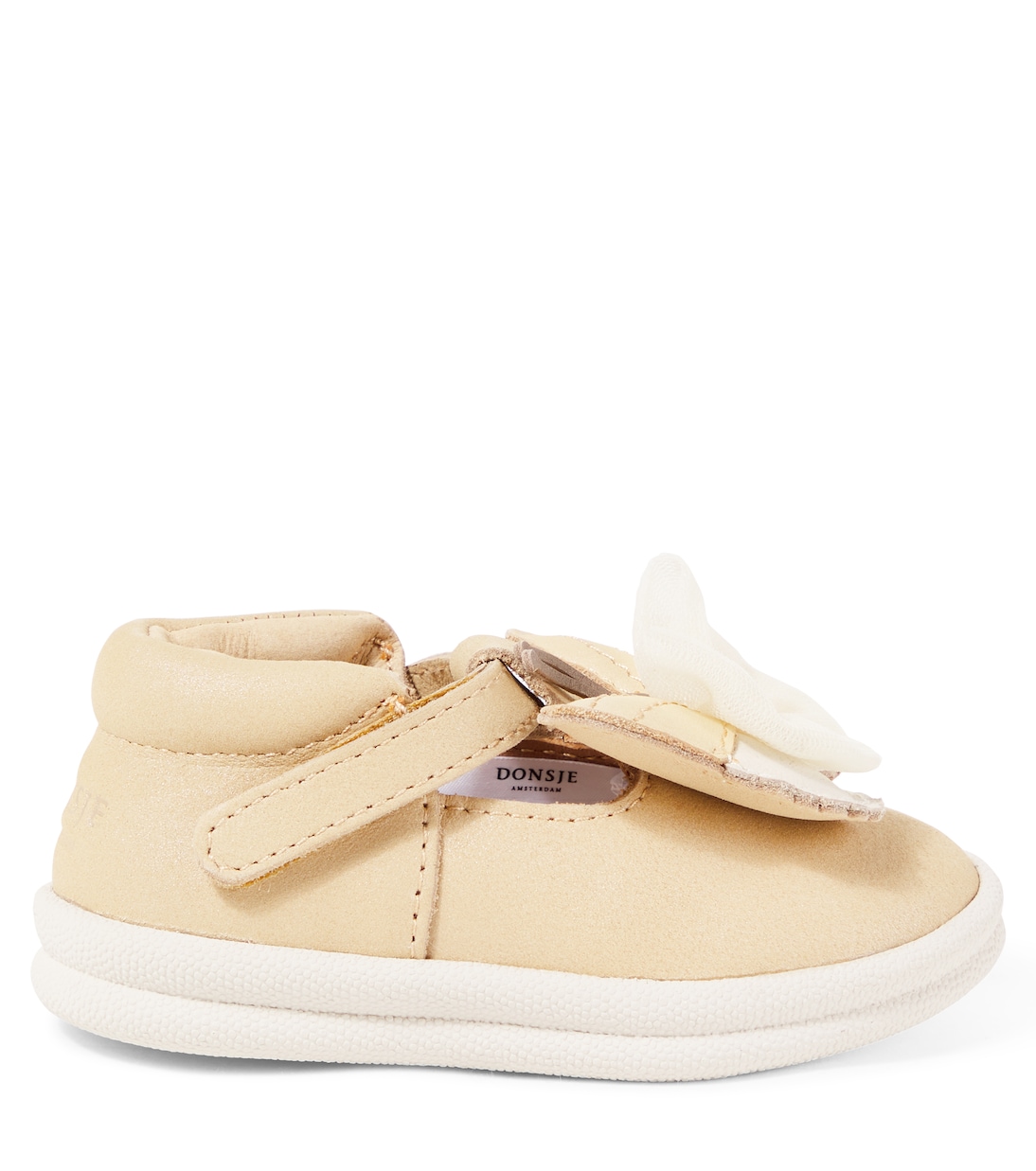 Туфли Baby Vlindy из металлизированной кожи Donsje, Gold Metallic Nubuck — фото 3