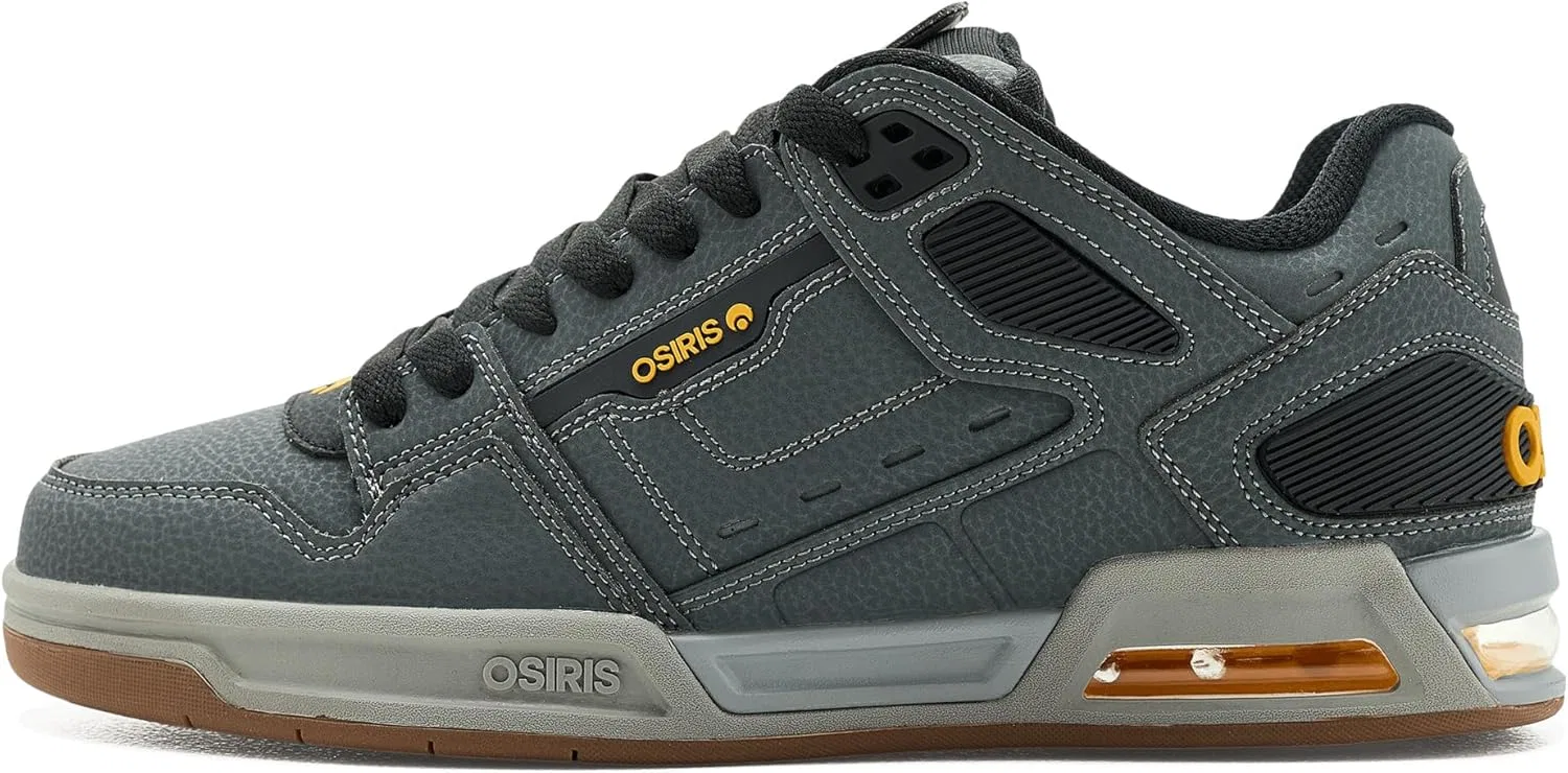 Кроссовки для скейтбординга Osiris, цвет Charcoal/Black/Gold — фото 4
