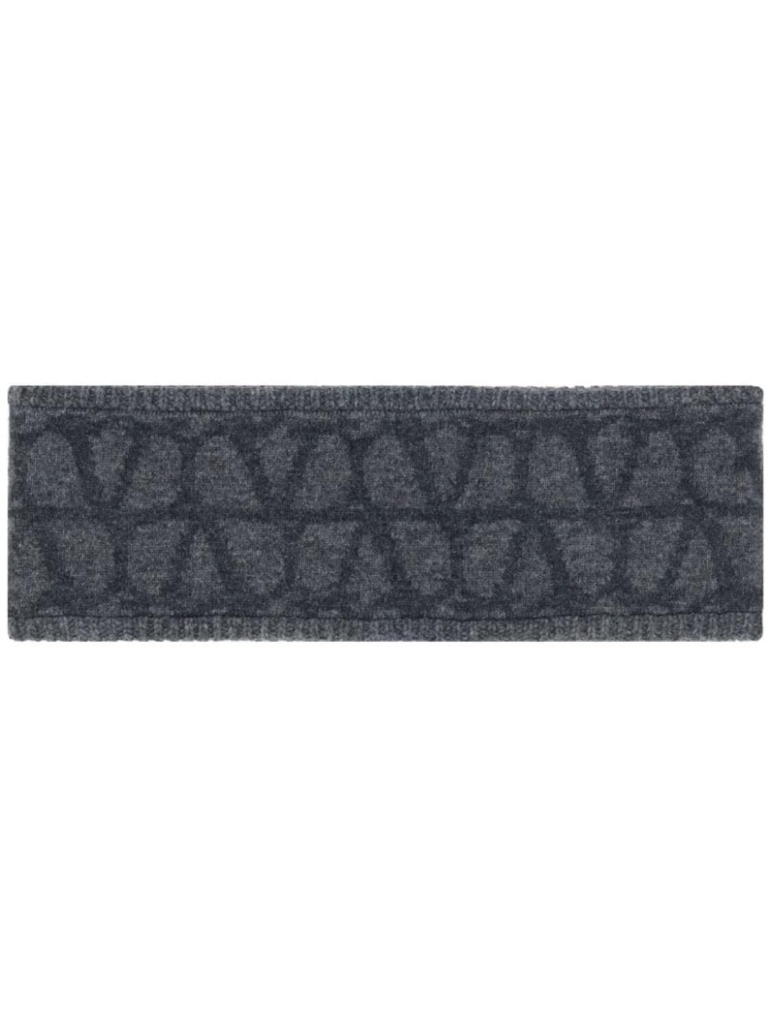 

Valentino Garavani вязаная повязка на голову Toile Iconographe, серый