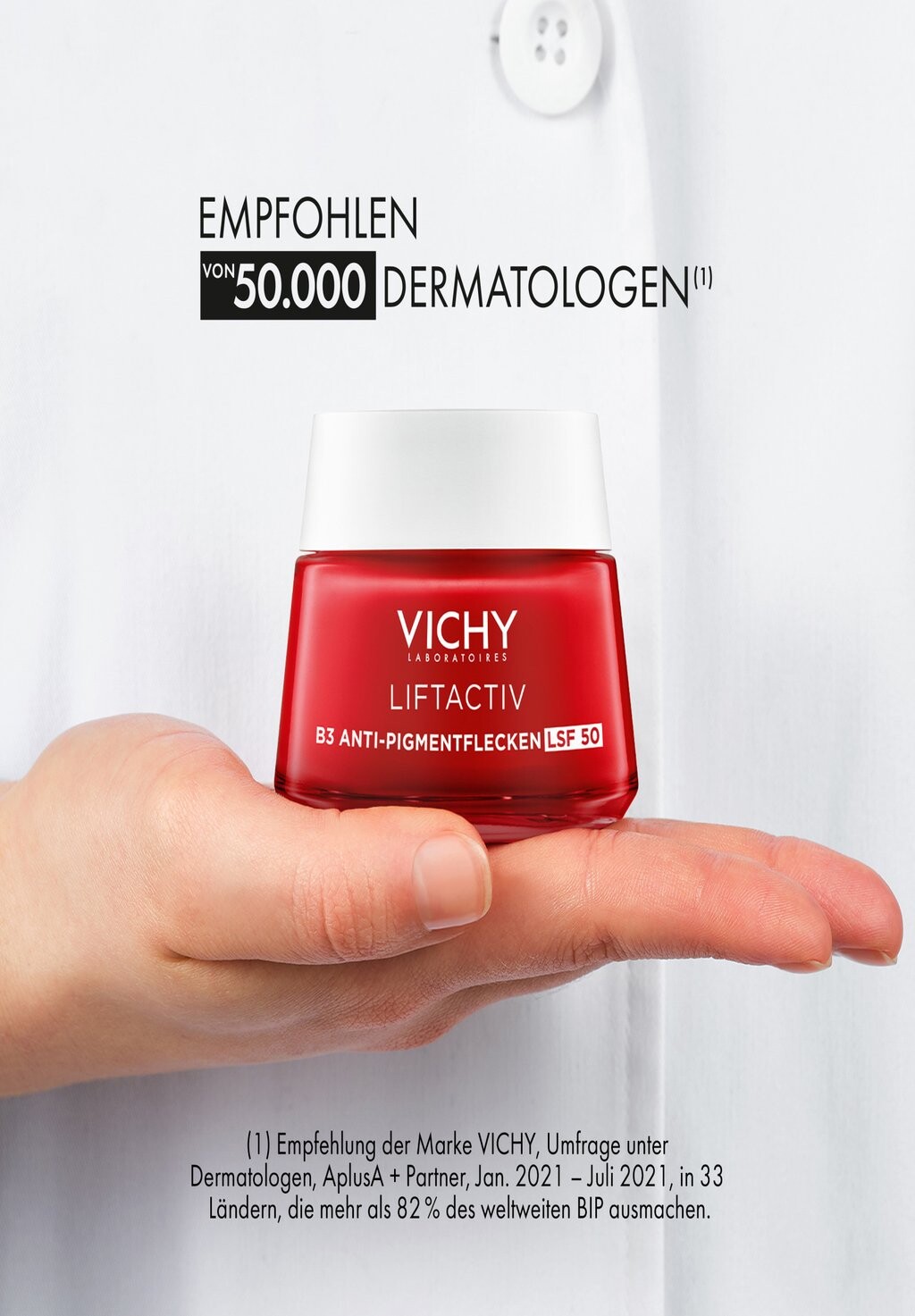 Крем для лица Vichy — FACE CARE LIFTACTIV B3 ANTI-PIGMENTFLECKEN CREME LSF, цвет weiß — фото 4