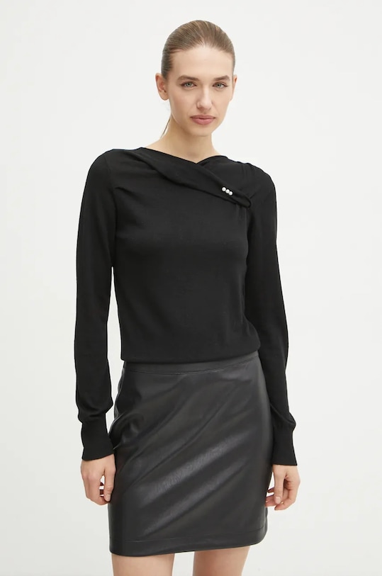 

Свитер с добавлением шерсти Twinset, черный