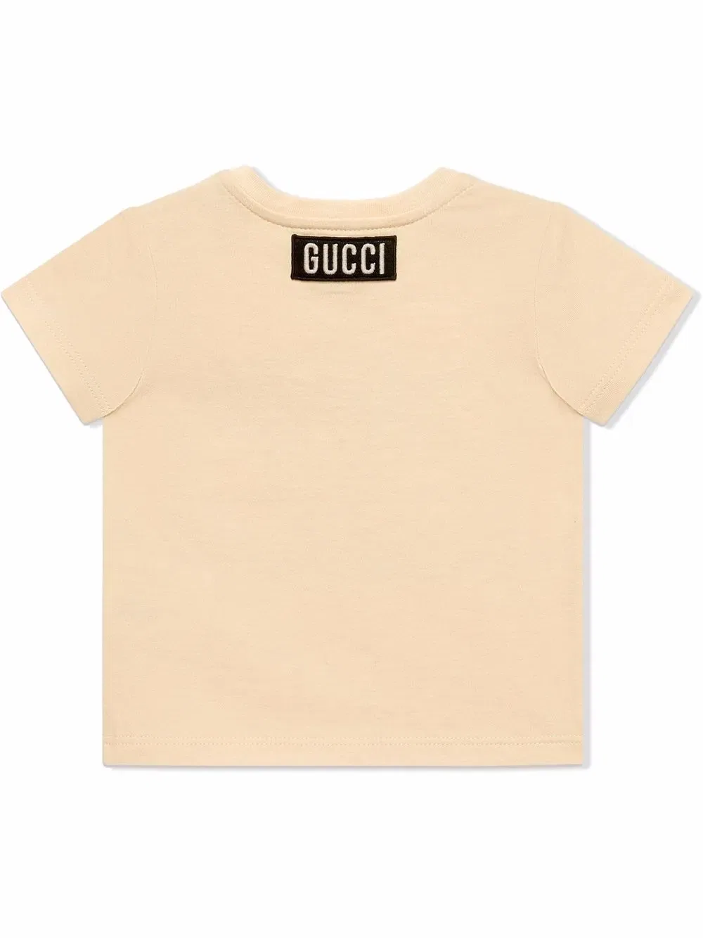 Футболка с принтом Cat-Chy Gucci Kids, нейтральный — фото 2